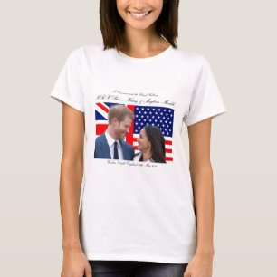 Till minne av Royalet Bröllop Harry och Meghan T Shirt