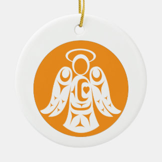 Till minne av våra barn julgransprydnad keramik