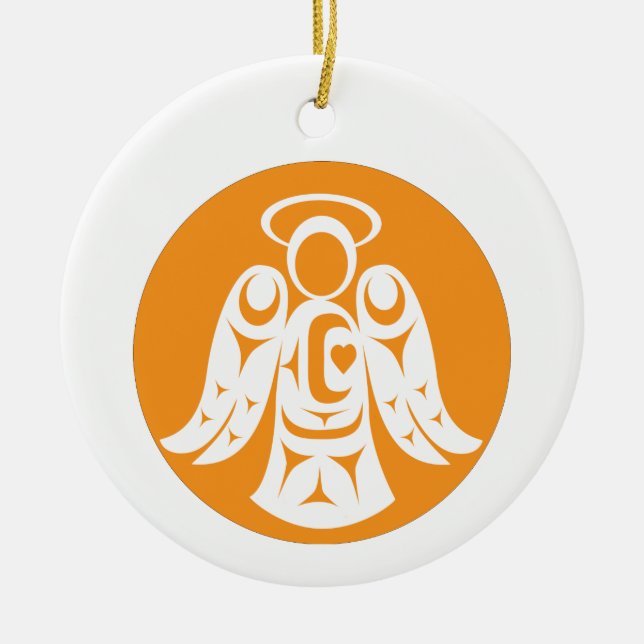 Till minne av våra barn julgransprydnad keramik (Framsidan)