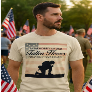 Till minne av våra hjältar - den patriotiska minne t shirt