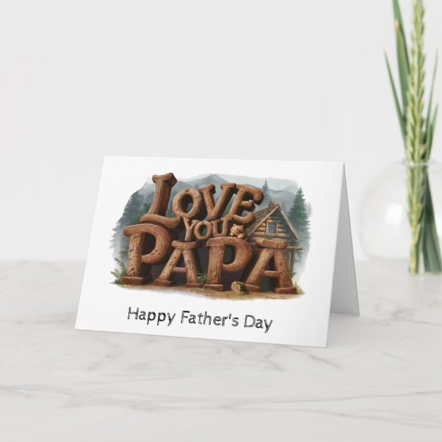 *~* Till mitt AP86 I KÄRLEK PAPPA Fars dag-kort Tack Kort (Framsida)
