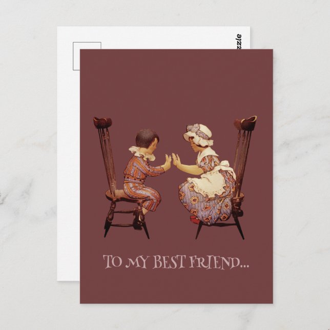 TILL MITT BÄSTA FRIEND-vykort Vykort (Fram/baksida)