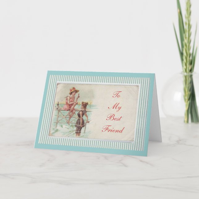 Till mitt bästa vänner-kort kort (Framsida)