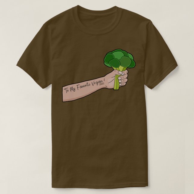 Till mitt favoritväxtätare t shirt (Design framsida)