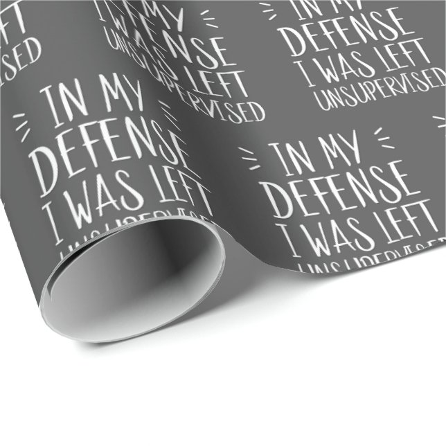 Till mitt försvar lämnades jag oövervakad presentpapper (Rullad Hörn)