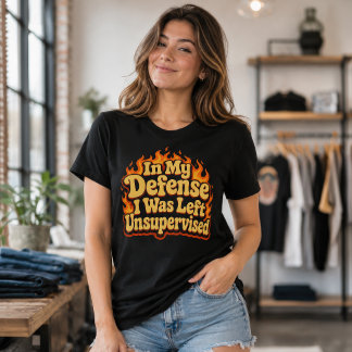 Till mitt försvar lämnades jag utan övervakning Ro T Shirt