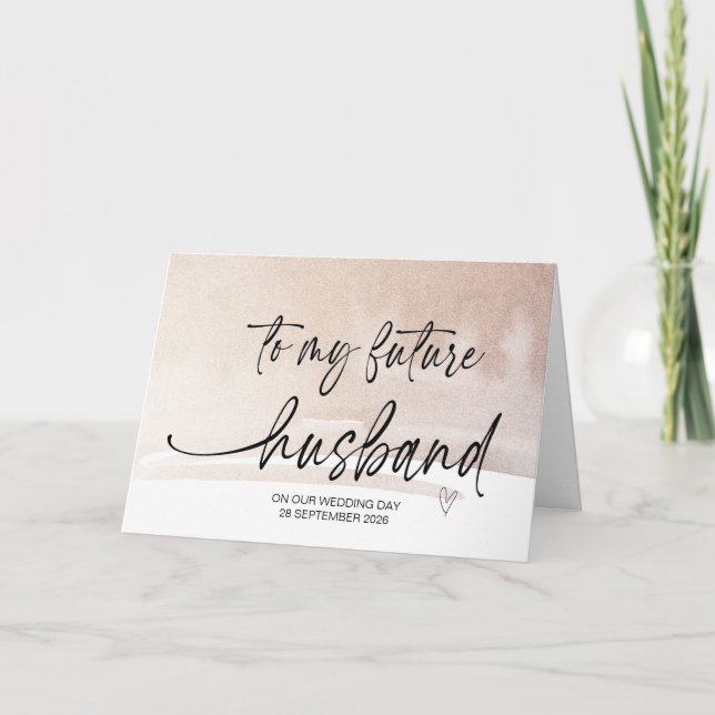 Till mitt framtida Make från Brie på Bröllopsdag-b Kort (Framsida)