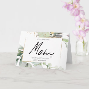 Till mitt Mamma Bröllop Tack för Brides Mor-kort Kort