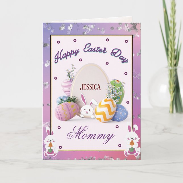Till mitt Mamma på Påsk-dagskortet Helgdag Helgkort (Framsida)