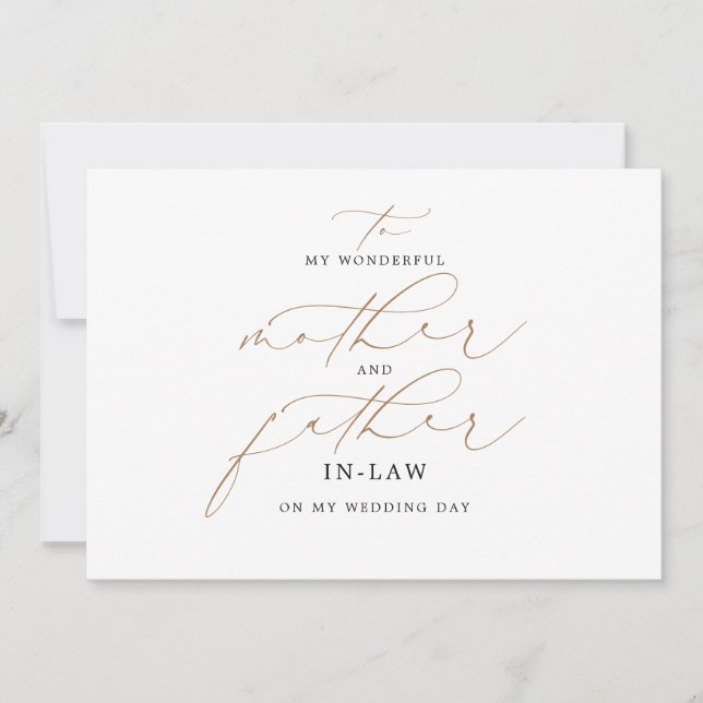 Till mitt Mor och Far-meddelande om laglösa Bröllo (Framsida)