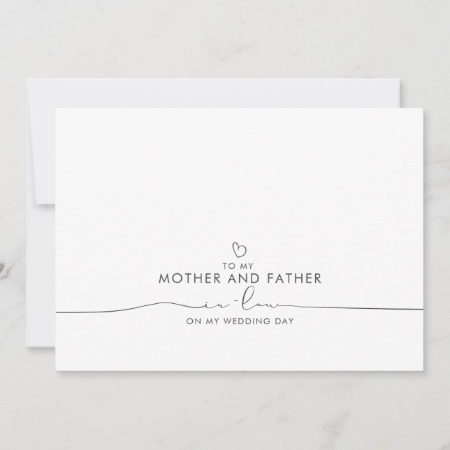 Till mitt Mor och Far-meddelande om laglösa Bröllo (Framsida)