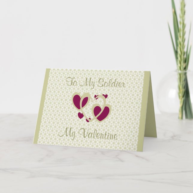 TILL MITT SOLDIER VALENTINE-KORT HELGKORT (Framsida)