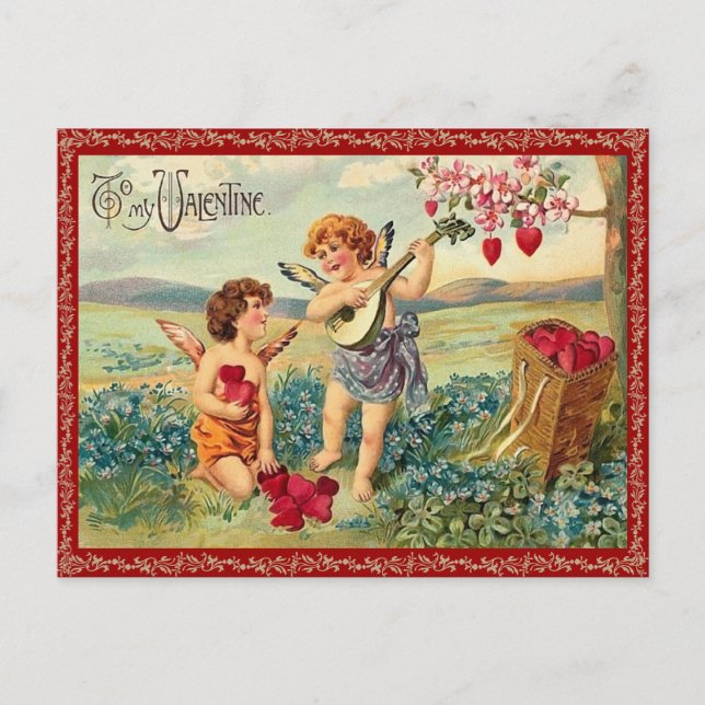 Till mitt Valentine-vykort Helg Vykort (Framsida)