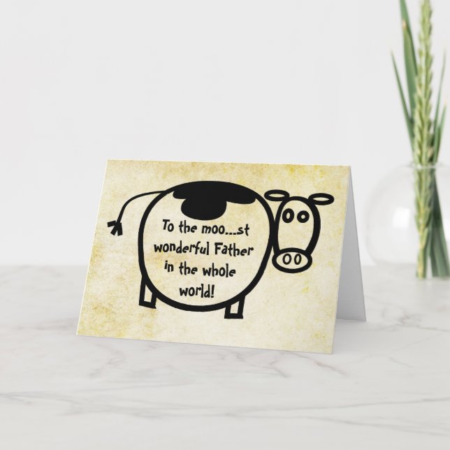 Till Moo... framstående underbara Far Kort (Framsida)