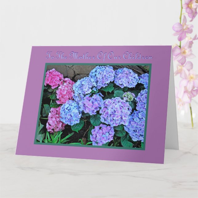 TILL MOR OM VÅRA BARN/LYCKLIG MORS DAG KORT (Orkide)