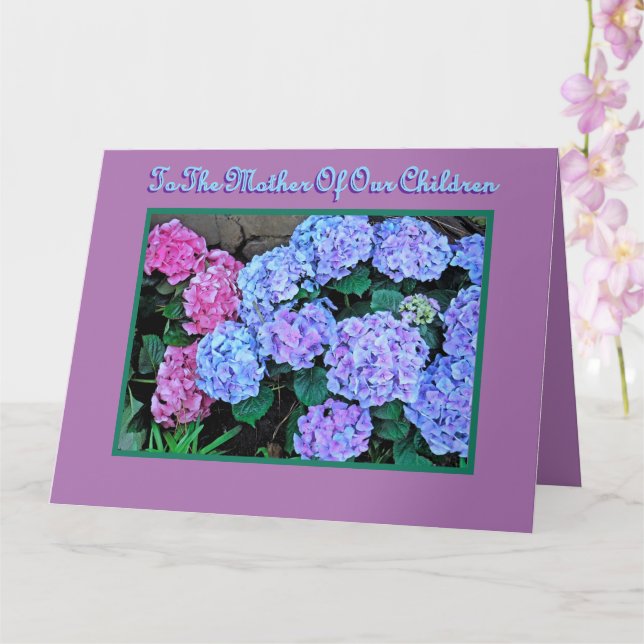 TILL MOR OM VÅRA BARN/LYCKLIG MORS DAG KORT (Orkide)