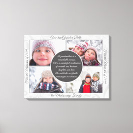 till Mormor 4 Foto Namn och Meddelande Kärleksfull Canvastryck