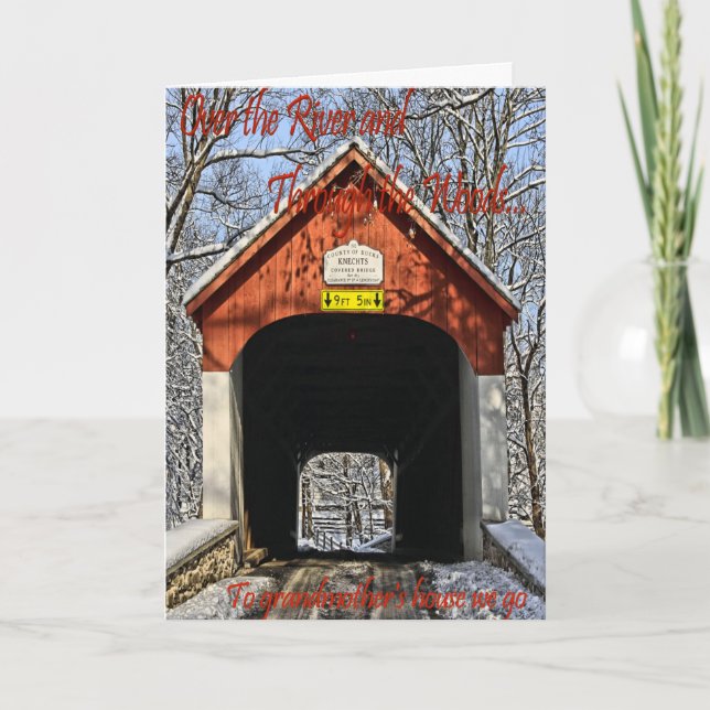 Till mormor vi går Helgdag Card Helgkort (Framsida)