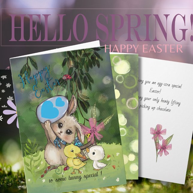Till någon särskild påskharen  helgkort (To Some Bunny Special-Fun Easter Bunny Holiday Card)