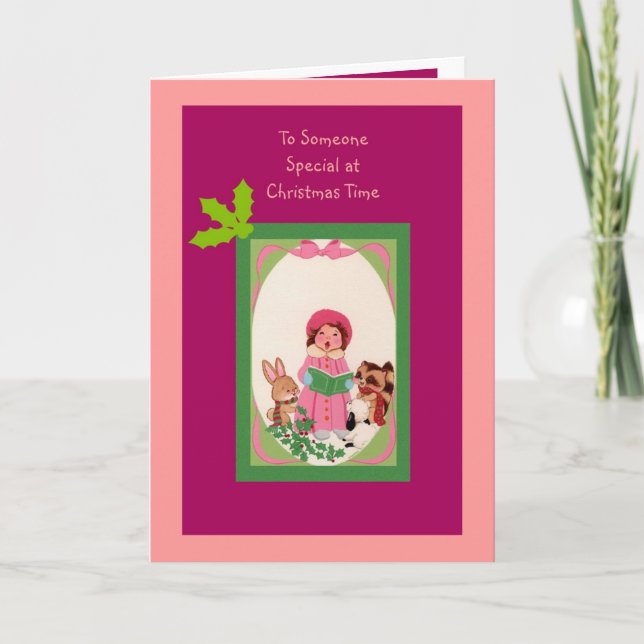 Till någon Speciell vid jultid Helgkort (Framsida)