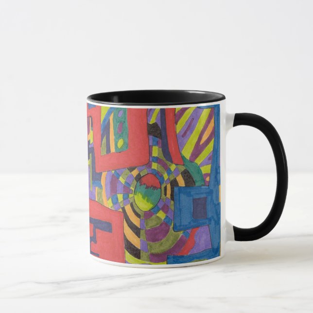 Till nätet, Abstrakt Art Mugg (Höger)
