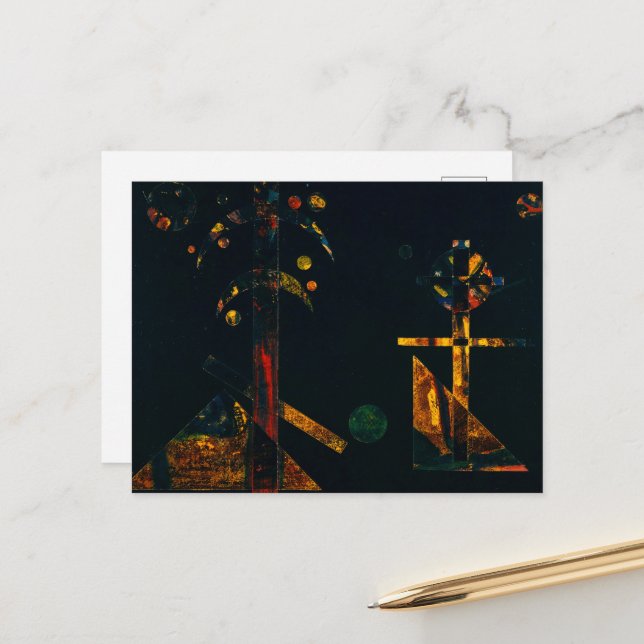 Till Nina för jul av Wassily Kandinsky Vykort (Fram/Back In Situ)