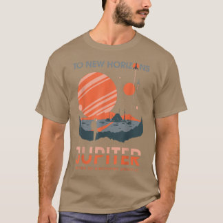 Till nya Horisont Jupiter Planet Futurism Science  T Shirt