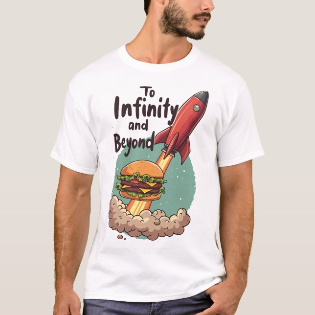 Till oändlighet och bortom Burger T-Shirt (Framsida)