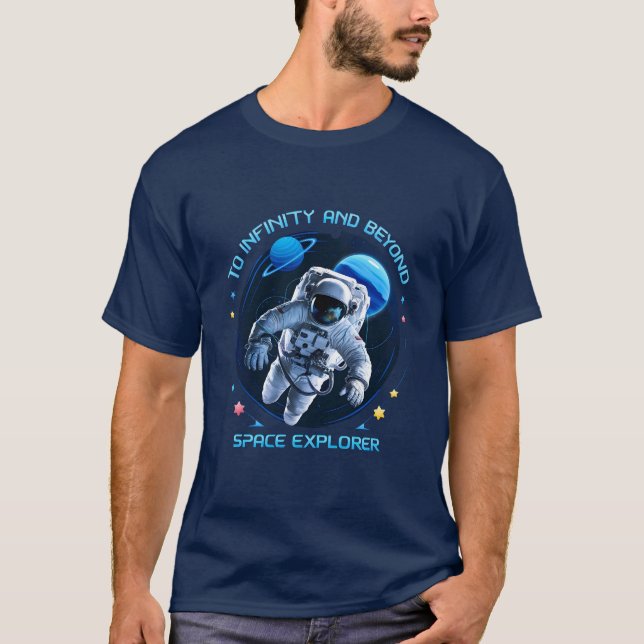 Till oändligt och bortom - Space Explorer T-Shirt (Framsida)
