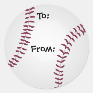 Till och från Baseball Gift Märkre Stickers Sportf Runt Klistermärke