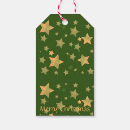 Till och från Grönt Guld Elegant Enkel jul Presentetikett