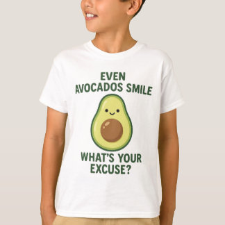 "Till och med Avocados Smile - Funny Philosophical T Shirt
