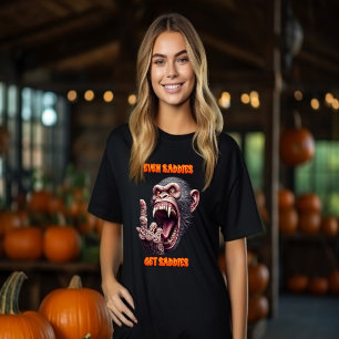 Till och med Baddies Get Saddies Evil Monkey T Shirt