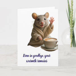 Till och med då - Varm Sympathy Card med Comforti Kort