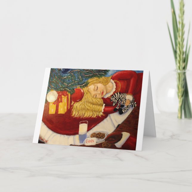 Till och med den Santas ögajulkortet - Helgkort (Framsida)
