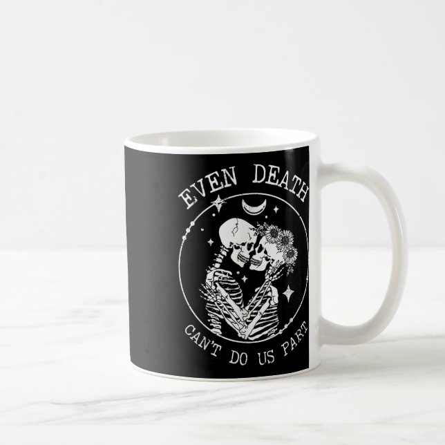 Till och med Död Cant Do US Part Skeleton Bröllop  Kaffemugg (Höger)