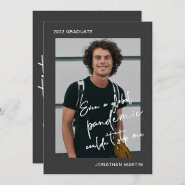 Till och med en pandemi en fotoGrått-Studentfest Inbjudningar