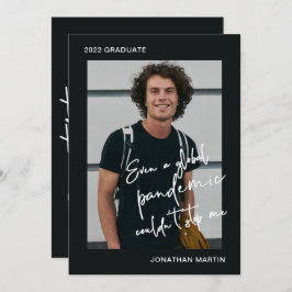 Till och med en Pandemi One Photo Studentfest Inbjudningar