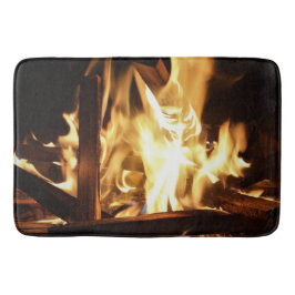 Till och med flammar badrumsmatta