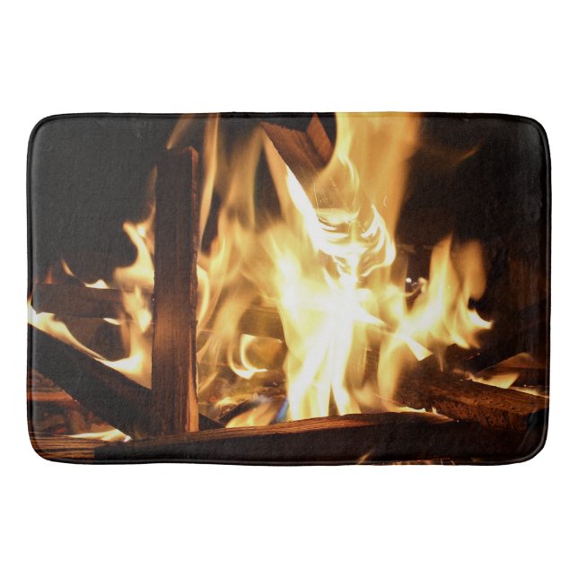 Till och med flammar badrumsmatta (Framsidan)