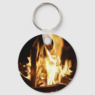 Till och med flammar nyckelring