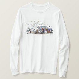 Till och med Hundar och katter Kärlek deras sjöman T Shirt