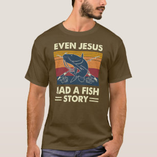 Till och med Jesus hade fisken i en fiskelagisk fi T Shirt