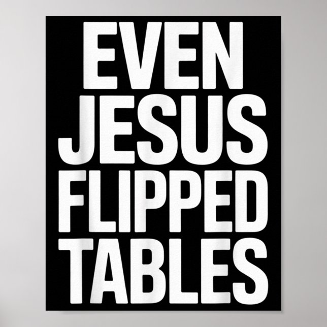 Till och med Jesus Vände Bord, Jesus Älskare Chris Poster (Framsidan)