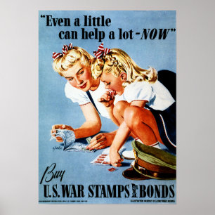 Till och med lite kan hjälpa en hel del nu! Bonds Poster