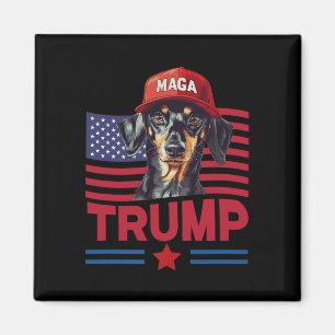 Till och med min Hund Trump Funny Dachshund Mega H Magnet