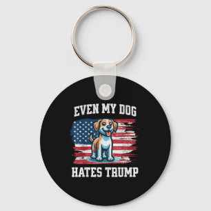 Till och med mina Hund kör trump _ Funny Val Pro D Nyckelring