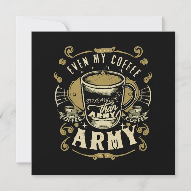 Till och med mitt kaffe är starkare än armén (Framsida)