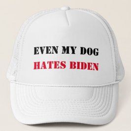 TILL OCH MED MY HUND HATES BIDEN T-Shirt Keps
