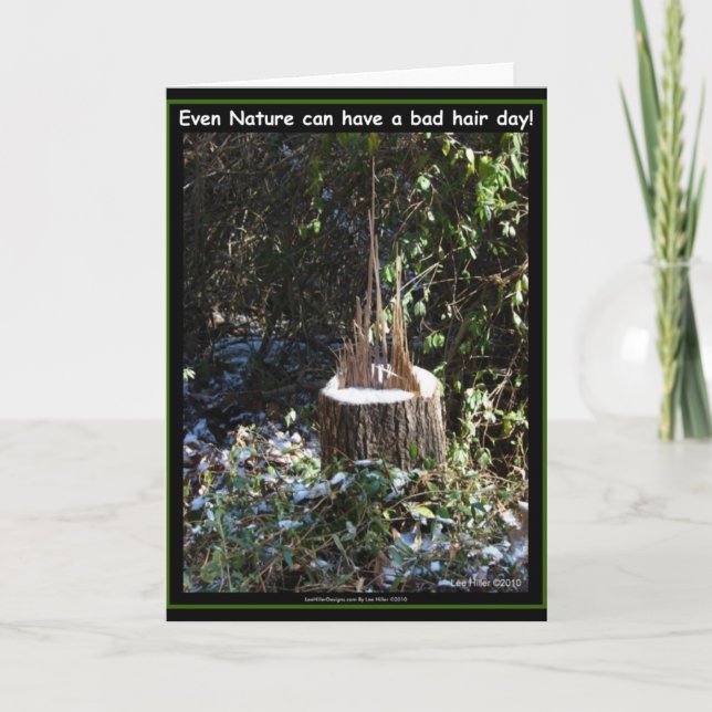 Till och med naturen kan ha en dålig luftdag! Pres Kort (Framsida)
